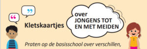 Kletskaartjes om te praten over verschillen in gender en seksuele oriëntatie met jongeren tot een medin. School en Veiligheid