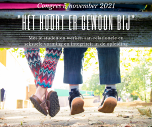 Een poster ter promotie van een congres in januari 2020 richtte zich op ‘Gezonde relaties & seksualiteit in pabo en lerarenopleiding. School en Veiligheid