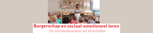 In dit klaslokaal is een groep kinderen bezig met activiteiten die het burgerschap en SEL promoten. School en Veiligheid