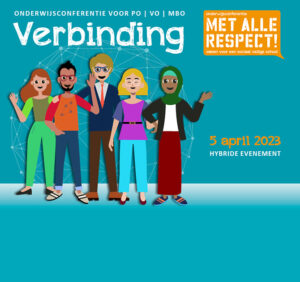 campagnebeeld van de onderwijsconferentie Met Alle Respect! 2023