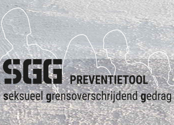 Promotieafbeelding voor "sgg preventietool", een tool voor scholen voor het maken van beleid om seksueel grensoverschrijdend gedrag te voorkomen, gericht op op de sociale veiligheid op scholen